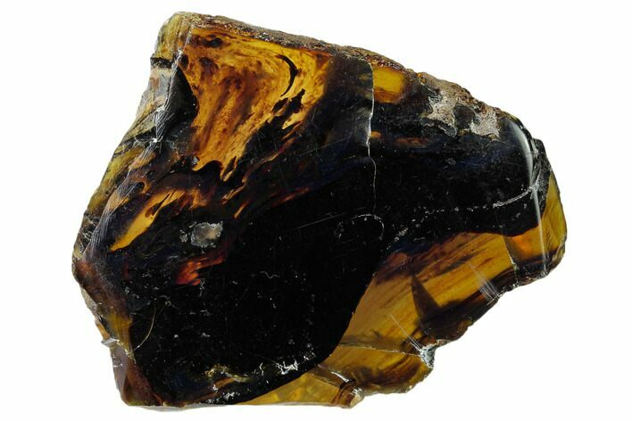 Polished Blue Indonesian Amber - West Java, Indonesia #162540